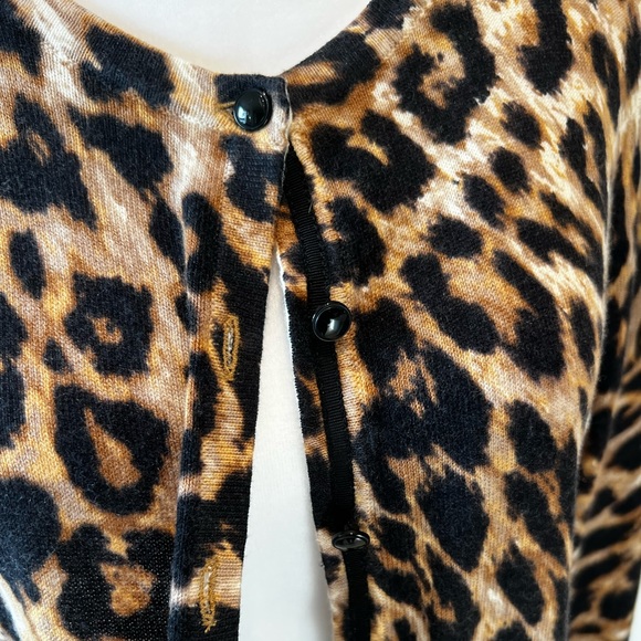 Leopard print cardigan from Talbots - Picture 1 of 6